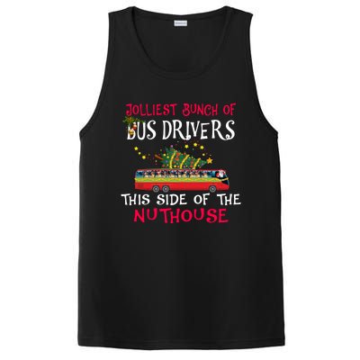 Jolliest Bunch Of Bus Drivers This Side Of The Nuthouse Merry Christmas PosiCharge Competitor Tank