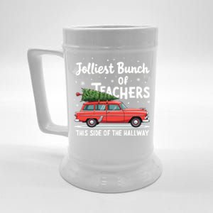 Jolliest Bunch Of Teachers This Side Of The Hallway Xmas Beer Stein