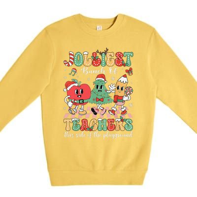 Jolliest Bunch Of Teachers This Side Of The Playground Xmas Premium Crewneck Sweatshirt