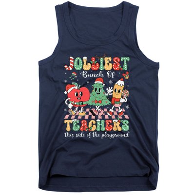 Jolliest Bunch Of Teachers This Side Of The Playground Xmas Tank Top