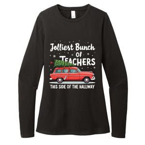 Jolliest Bunch Of Teachers This Side Of The Hallway Xmas Pj Womens CVC Long Sleeve Shirt