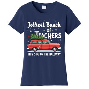 Jolliest Bunch Of Teachers This Side Of The Hallway Xmas Pj Women's T-Shirt