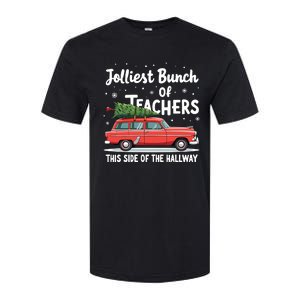 Jolliest Bunch Of Teachers This Side Of The Hallway Xmas Pj Softstyle CVC T-Shirt