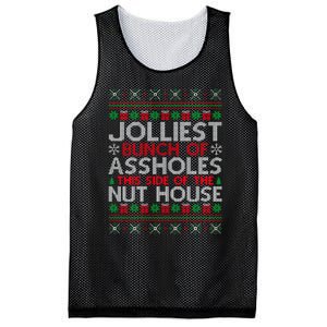 Jolliest Bunch Of Assholes This Side Of The Nut House Mesh Reversible Basketball Jersey Tank