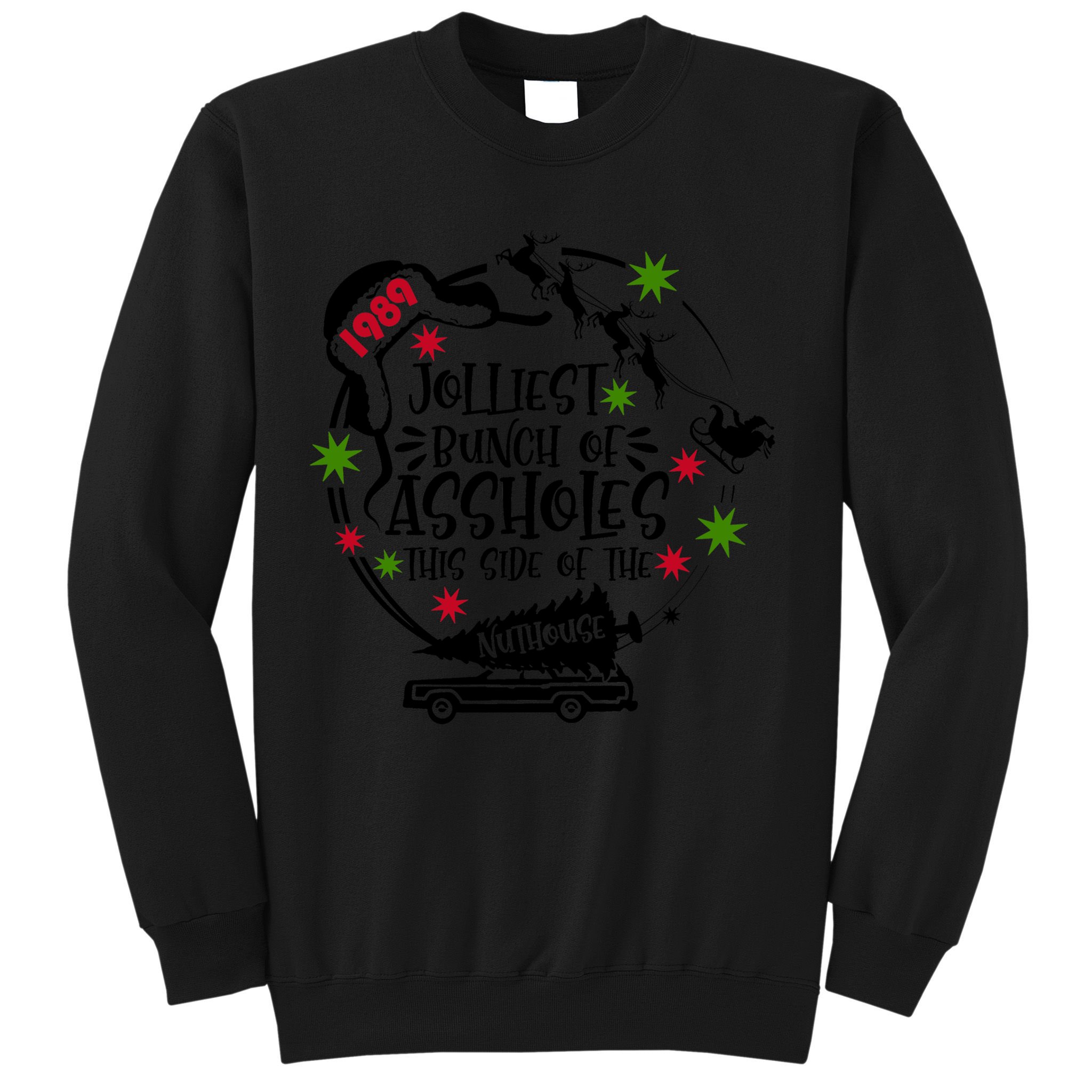 Jolliest Bunch Of Assholes Jolliest Bunch Of Christmas Vacation Classic Sweatshirt