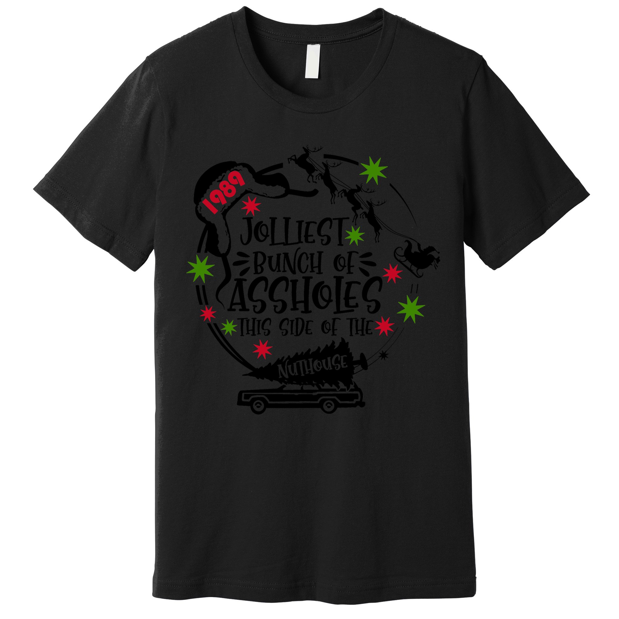 Jolliest Bunch Of Assholes Jolliest Bunch Of Christmas Vacation Classic Premium T-Shirt