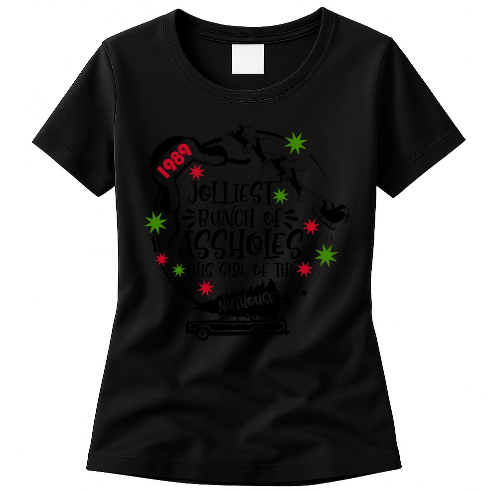 Jolliest Bunch Of Assholes Jolliest Bunch Of Christmas Vacation Classic Womens T-Shirt