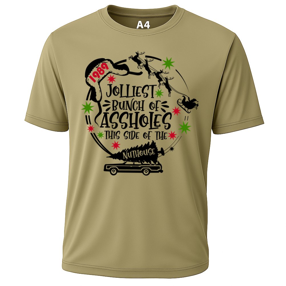 Jolliest Bunch Of Assholes Jolliest Bunch Of Christmas Vacation Classic Cooling Performance Crew T-Shirt