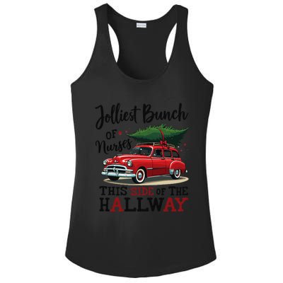 Jolliest Bunch Of Nurses This Side Of The Hallway Funny Xmas Ladies PosiCharge Competitor Racerback Tank