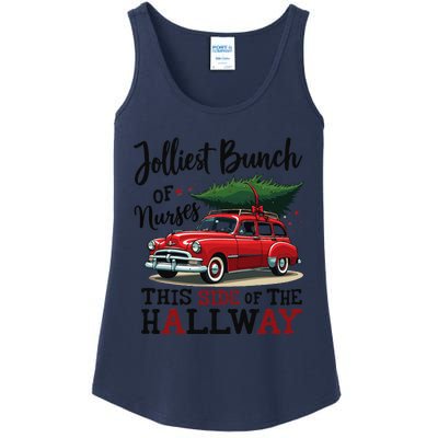 Jolliest Bunch Of Nurses This Side Of The Hallway Funny Xmas Ladies Essential Tank