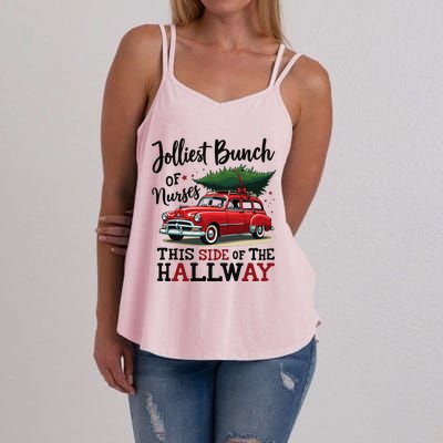 Jolliest Bunch Of Nurses This Side Of The Hallway Funny Xmas Women's Strappy Tank