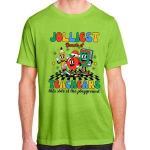 Jolliest Bunch Of Teachers This Side Of The Playground Xmas Adult ChromaSoft Performance T-Shirt