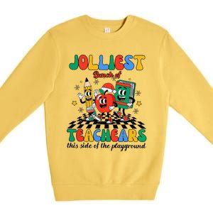 Jolliest Bunch Of Teachers This Side Of The Playground Xmas Premium Crewneck Sweatshirt