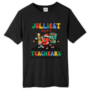 Jolliest Bunch Of Teachers This Side Of The Playground Xmas Tall Fusion ChromaSoft Performance T-Shirt