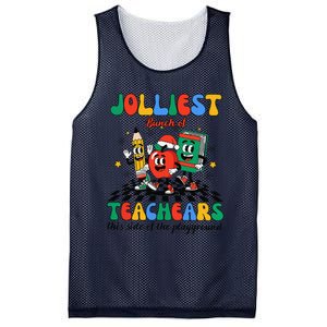 Jolliest Bunch Of Teachers This Side Of The Playground Xmas Mesh Reversible Basketball Jersey Tank