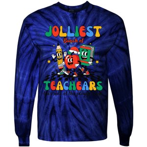 Jolliest Bunch Of Teachers This Side Of The Playground Xmas Tie-Dye Long Sleeve Shirt