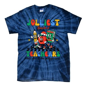 Jolliest Bunch Of Teachers This Side Of The Playground Xmas Tie-Dye T-Shirt