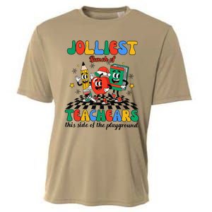 Jolliest Bunch Of Teachers This Side Of The Playground Xmas Cooling Performance Crew T-Shirt