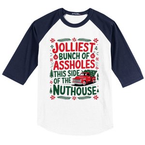 Jolliest Bunch Of Assholes This Side Of The Nut House Baseball Sleeve Shirt