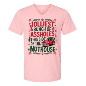 Jolliest Bunch Of Assholes This Side Of The Nut House V-Neck T-Shirt