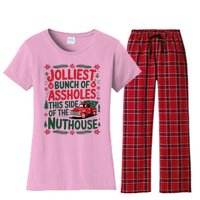 Jolliest Bunch Of Assholes This Side Of The Nut House Women's Flannel Pajama Set