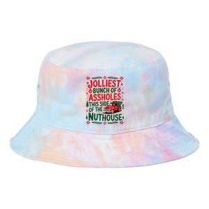 Jolliest Bunch Of Assholes This Side Of The Nut House Tie Dye Newport Bucket Hat