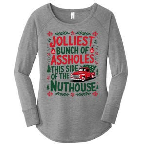 Jolliest Bunch Of Assholes This Side Of The Nut House Women's Perfect Tri Tunic Long Sleeve Shirt