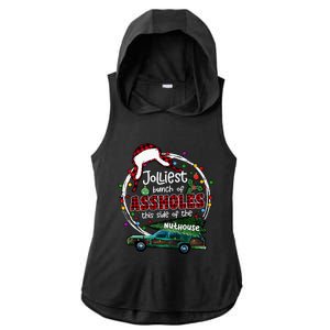 Jolliest Bunch Of Assholes This Side Of The Nut House Ladies PosiCharge Tri-Blend Wicking Draft Hoodie Tank