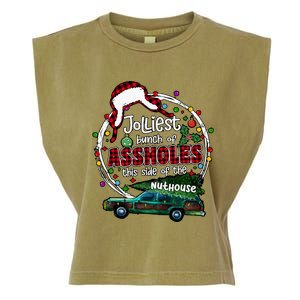 Jolliest Bunch Of Assholes This Side Of The Nut House Garment-Dyed Women's Muscle Tee