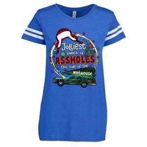 Jolliest Bunch Of Assholes This Side Of The Nut House Enza Ladies Jersey Football T-Shirt