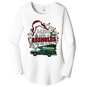 Jolliest Bunch Of Assholes This Side Of The Nut House Women's Perfect Tri Tunic Long Sleeve Shirt