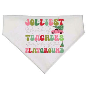 Jolliest Bunch Of Teachers This Side Of The Playground X Mas USA-Made Doggie Bandana