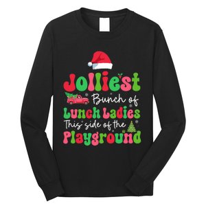 Jolliest Bunch Of Lunch Ladies Of Playground Xmas Colorful Long Sleeve Shirt