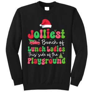 Jolliest Bunch Of Lunch Ladies Of Playground Xmas Colorful Sweatshirt