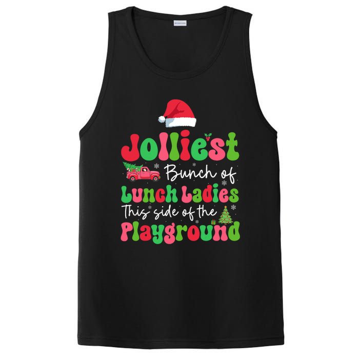 Jolliest Bunch Of Lunch Ladies Of Playground Xmas Colorful PosiCharge Competitor Tank