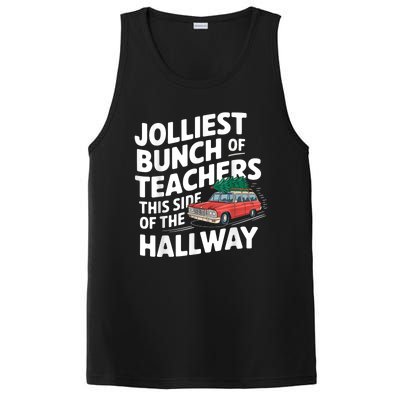 Jolliest Bunch Of Teachers This Side Of The Hallway Xmas PosiCharge Competitor Tank