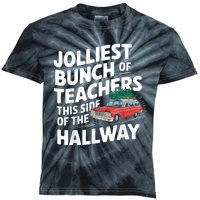 Jolliest Bunch Of Teachers This Side Of The Hallway Xmas Kids Tie-Dye T-Shirt