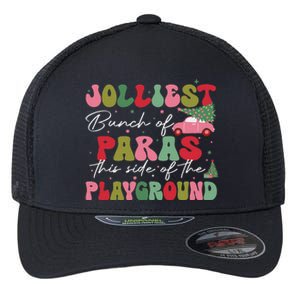 Jolliest Bunch Of Paras This Side Of The Playground Xmas Flexfit Unipanel Trucker Cap