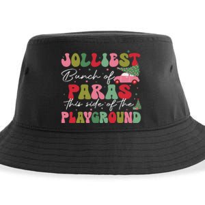 Jolliest Bunch Of Paras This Side Of The Playground Xmas Sustainable Bucket Hat