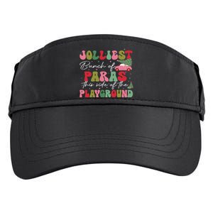 Jolliest Bunch Of Paras This Side Of The Playground Xmas Adult Drive Performance Visor