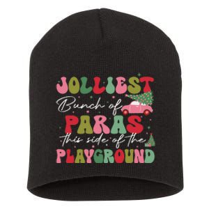 Jolliest Bunch Of Paras This Side Of The Playground Xmas Short Acrylic Beanie