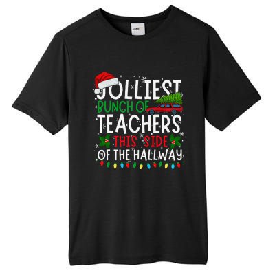 Jolliest Bunch Of Teachers This Side Of The Hallway Xmas Tall Fusion ChromaSoft Performance T-Shirt