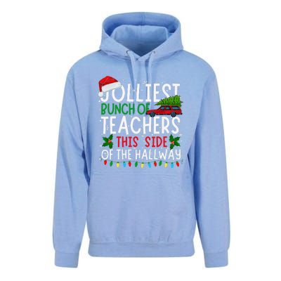 Jolliest Bunch Of Teachers This Side Of The Hallway Xmas Unisex Surf Hoodie