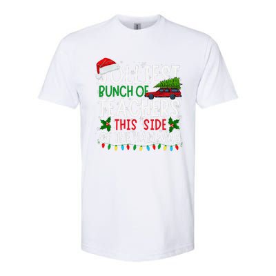 Jolliest Bunch Of Teachers This Side Of The Hallway Xmas Softstyle CVC T-Shirt