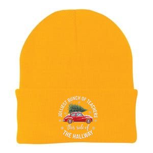 Jolliest Bunch Of Teachers This Side Of The Hallway Xmas Knit Cap Winter Beanie