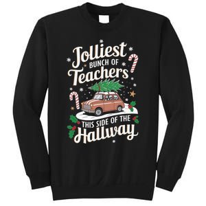 Jolliest Bunch Of Teachers This Side Of The Hallway Xmas Sweatshirt