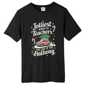 Jolliest Bunch Of Teachers This Side Of The Hallway Xmas Tall Fusion ChromaSoft Performance T-Shirt