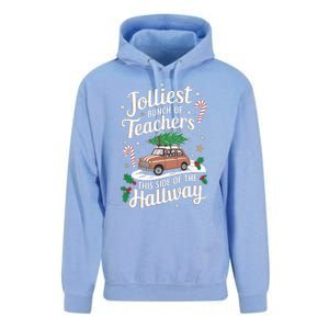 Jolliest Bunch Of Teachers This Side Of The Hallway Xmas Unisex Surf Hoodie