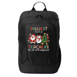 Jolliest Bunch Of Teachers This Side Of The Playground Xmas City Backpack