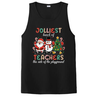 Jolliest Bunch Of Teachers This Side Of The Playground Xmas PosiCharge Competitor Tank